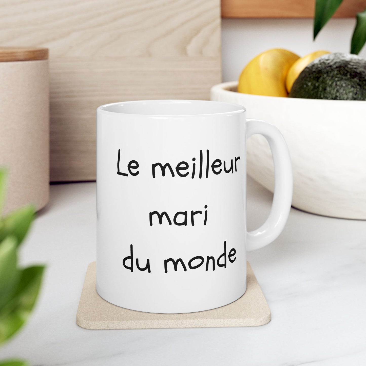 Le plus grand mari du monde | French Husband father Gift | Left hand