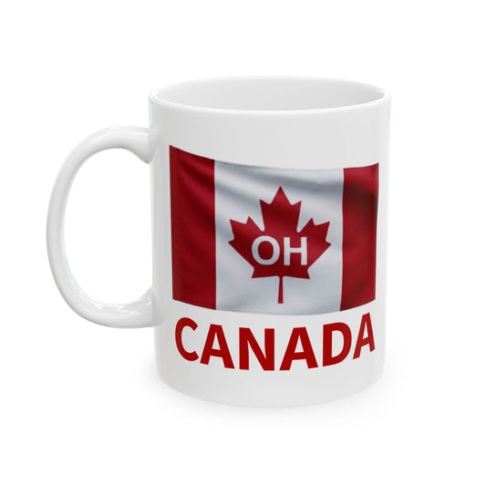 OH Canada Flag Mug | Canadian Flag Ceramic Mug
