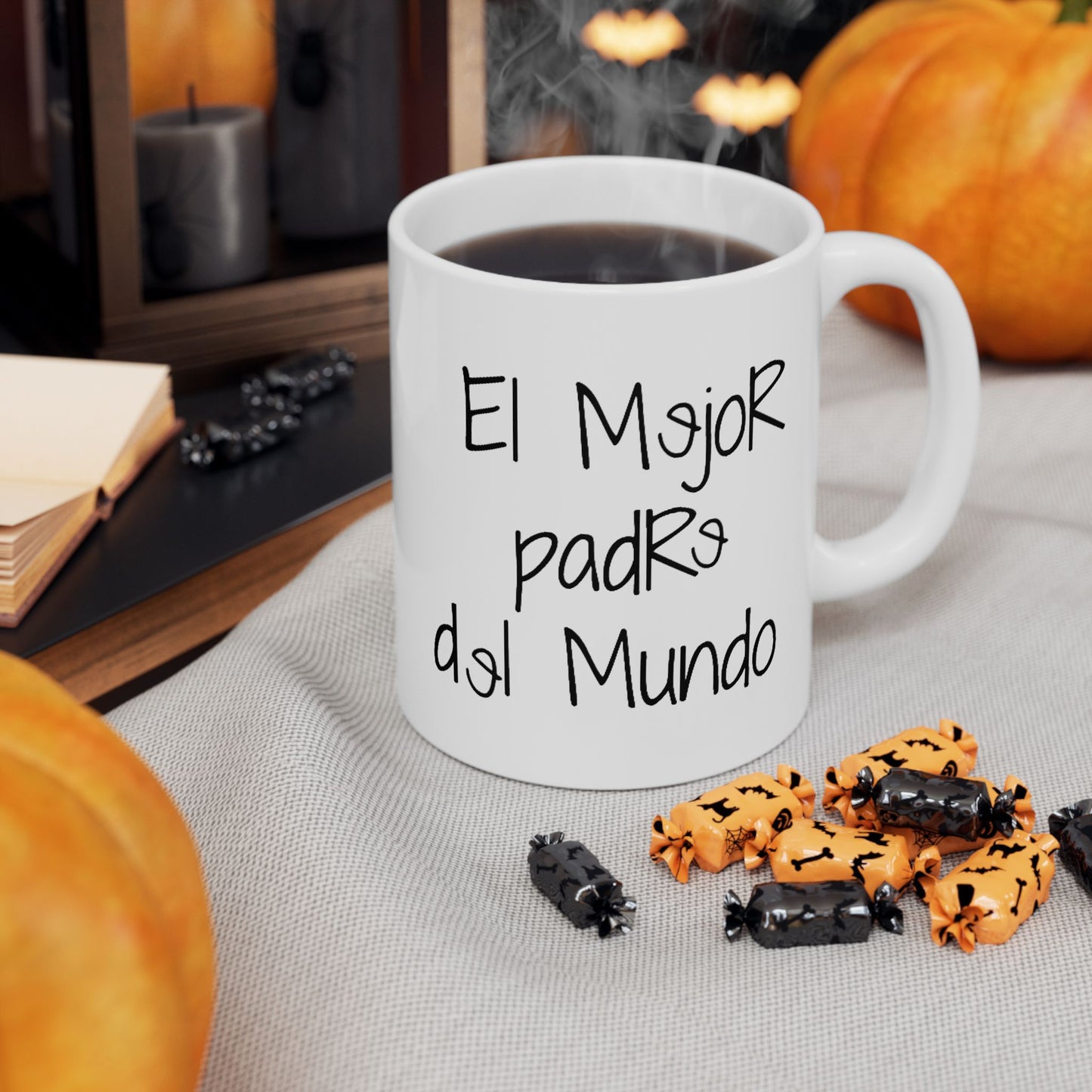 Spanish Worlds greatest dad Mug | Left hand Coffee Mug/Cup for Fathers day, Birthday, or Christmas
