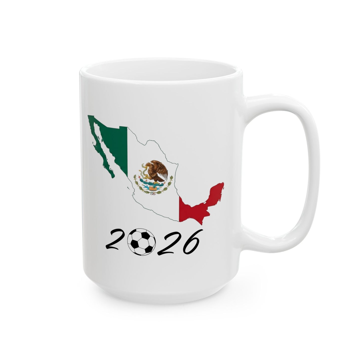 Mexico Flag & Map Design Mug | Ceramic Coffee Mug (11oz, 15oz)