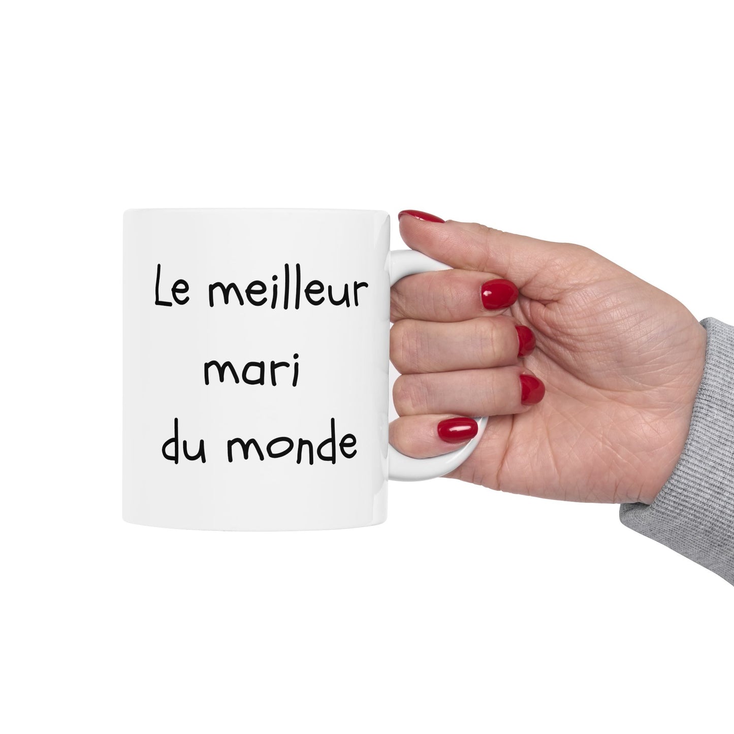 Le plus grand mari du monde | French Husband father Gift | Left hand