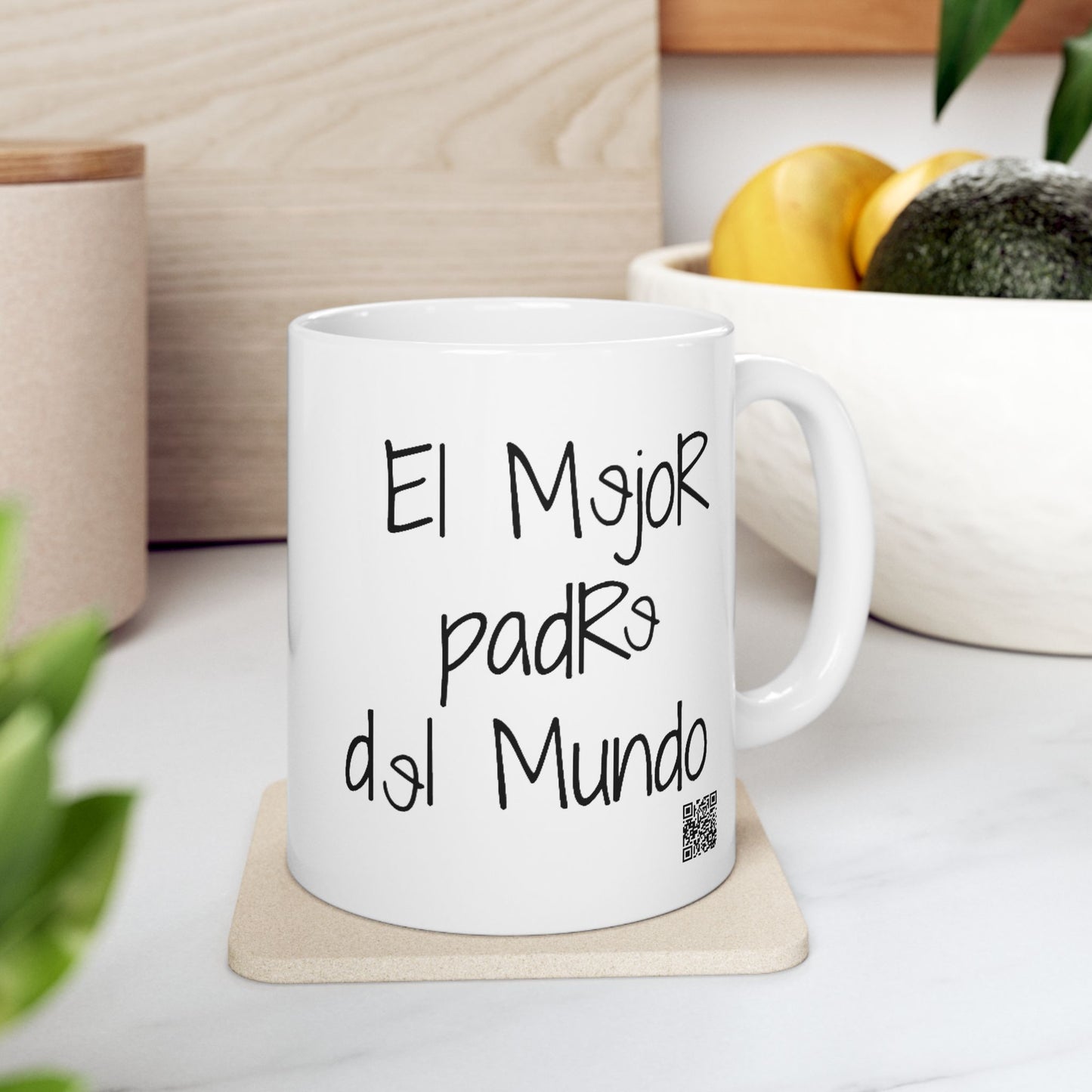 Ceramic Mug — Spanish 'El mejor profesor del mundo' Inspirational Teacher Gift (11oz, 15oz)