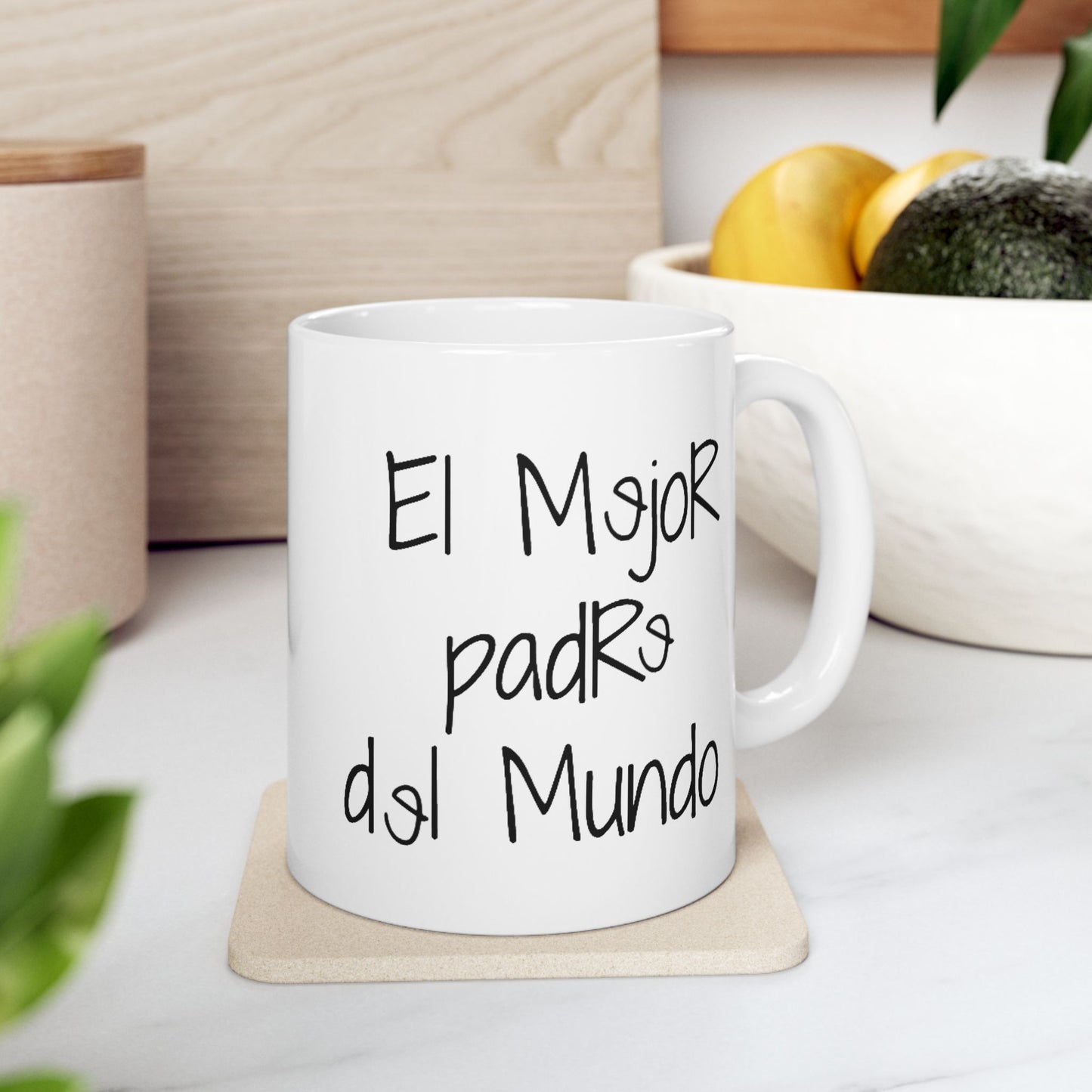 Spanish Worlds greatest dad Mug | Left hand Coffee Mug/Cup for Fathers day, Birthday, or Christmas