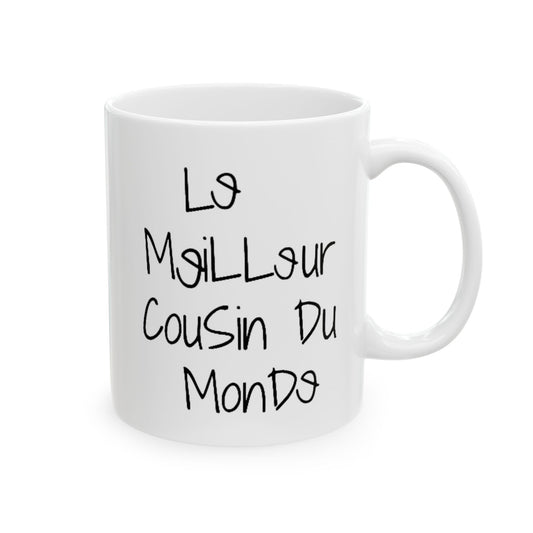Meilleur cousin du monde  Cadeau cousin  Mug francophone  Tasse cadeau