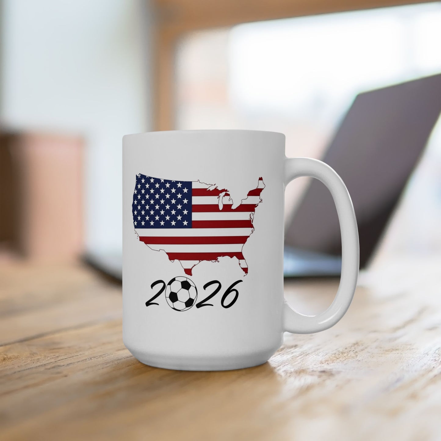 USA Flag Map 2026 Mug | American Map Ceramic Mug