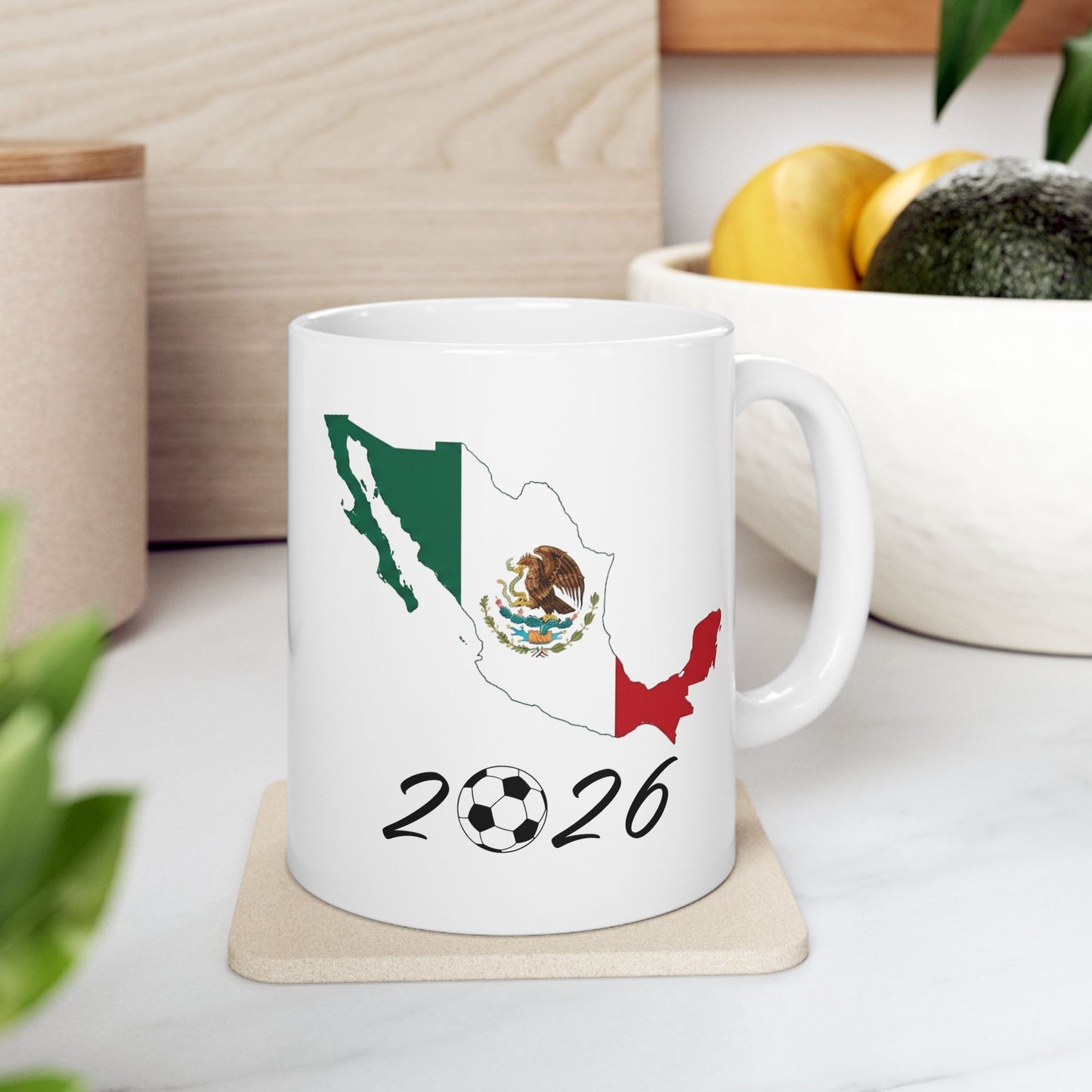 Mexico Flag & Map Design Mug | Ceramic Coffee Mug (11oz, 15oz)