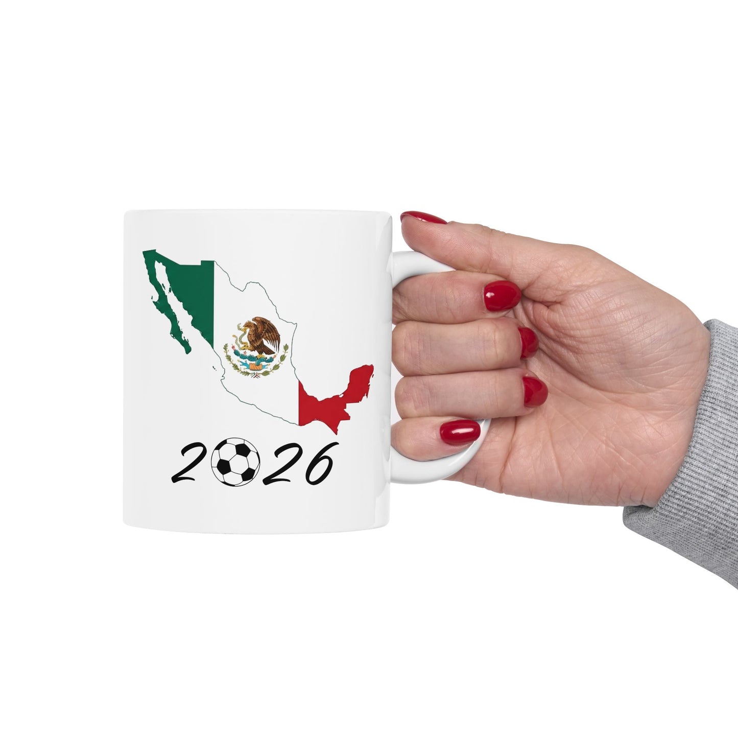 Mexico Flag & Map Design Mug | Ceramic Coffee Mug (11oz, 15oz)