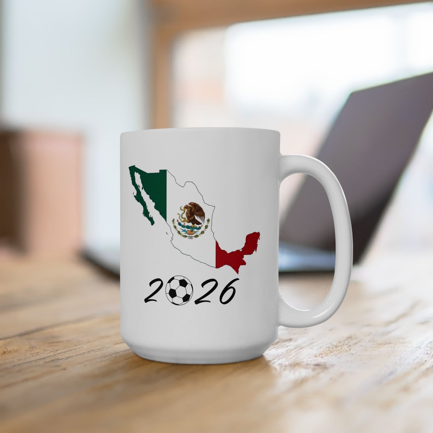 Mexico Flag & Map Design Mug | Ceramic Coffee Mug (11oz, 15oz)