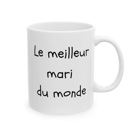 Le plus grand mari du monde | French Husband father Gift | Left hand