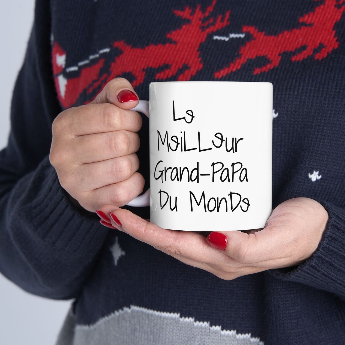 La meilleure tasse à café de grand-père au monde | French grandpa coffee mug/cup (11oz or 15oz)