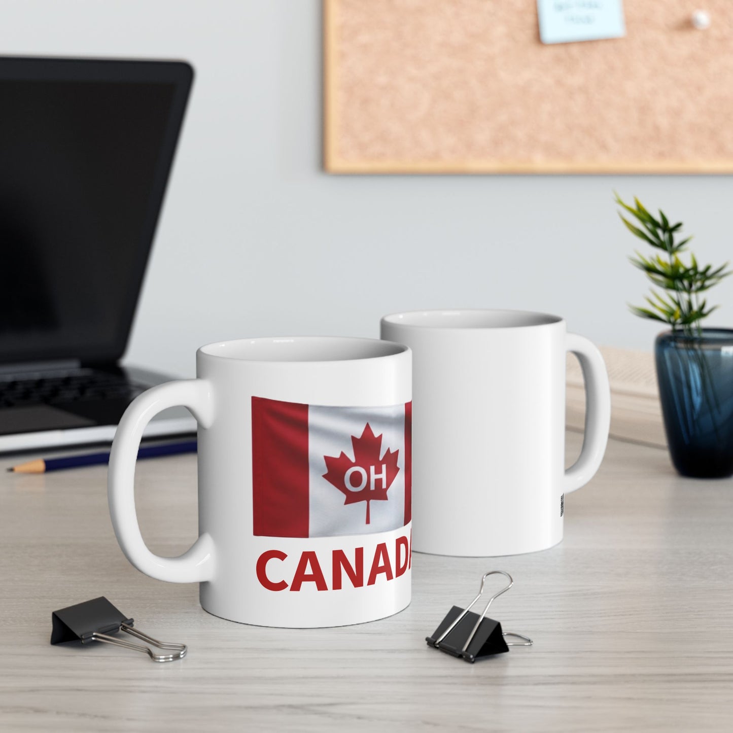 OH Canada Flag Mug | Canadian Flag Ceramic Mug