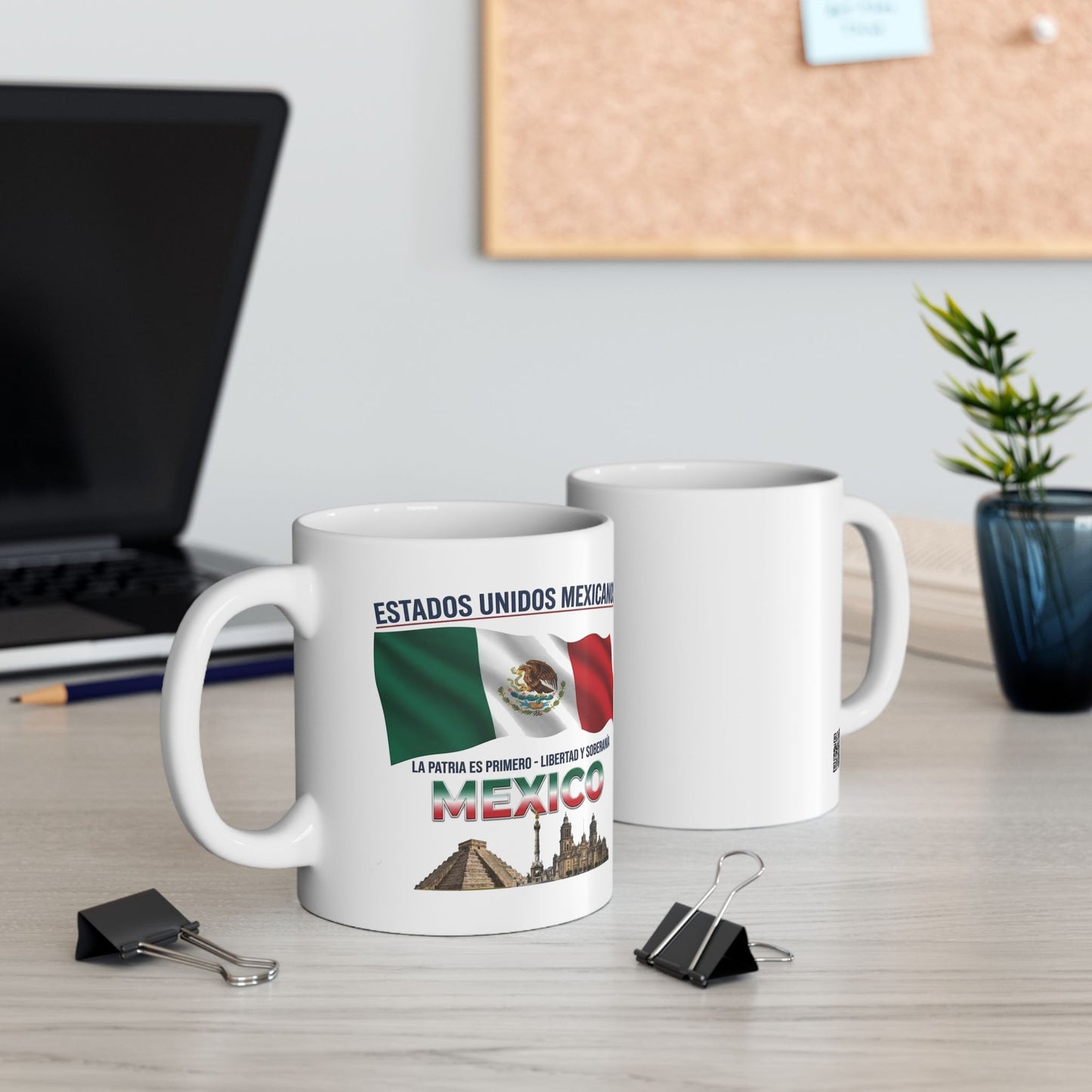 Mexico Pride Ceramic Mug — Mexican Flag & Land marks Coffee mug/cup (11oz/15oz)