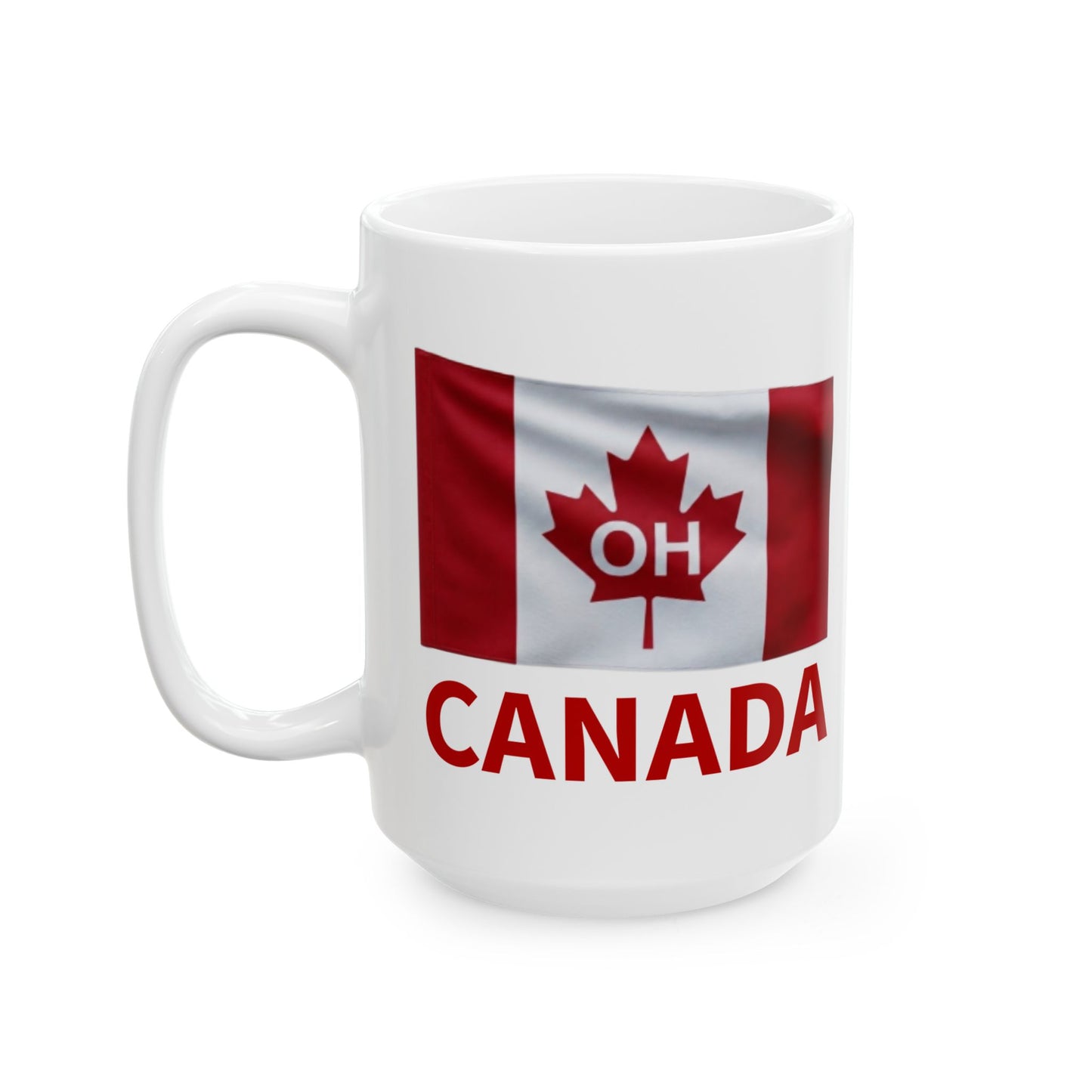 OH Canada Flag Mug | Canadian Flag Ceramic Mug