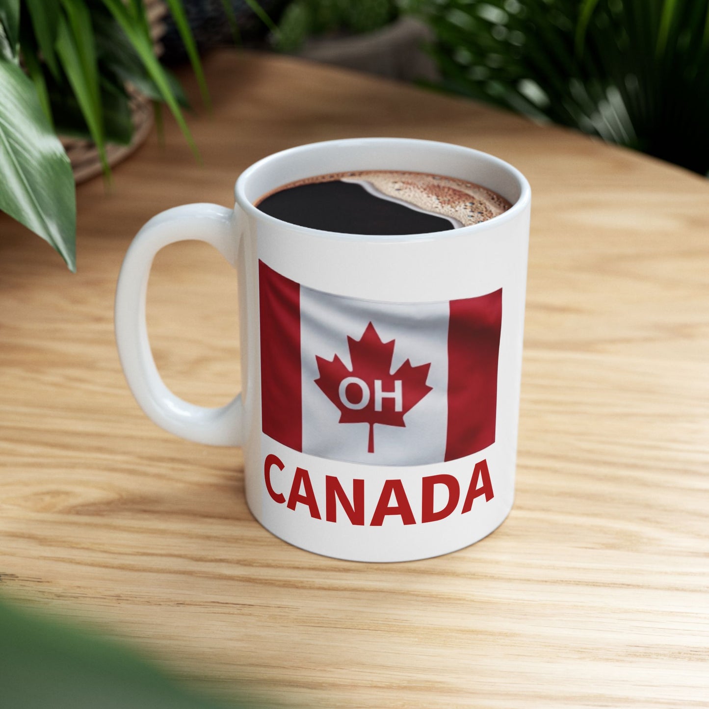 OH Canada Flag Mug | Canadian Flag Ceramic Mug