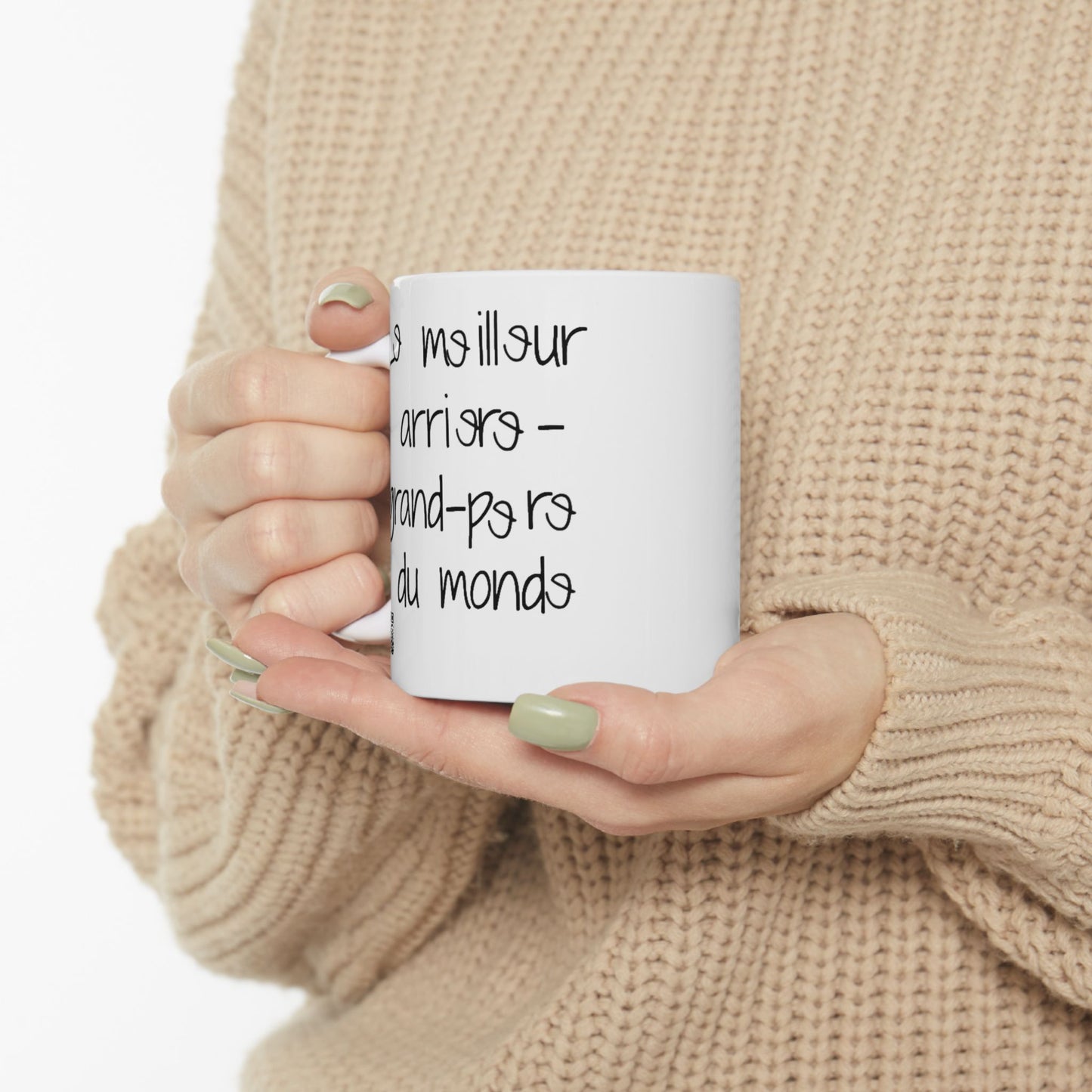 Ceramic Mug — 'Les beaux jours' French Quote Coffee Tea Mug (11oz, 15oz)