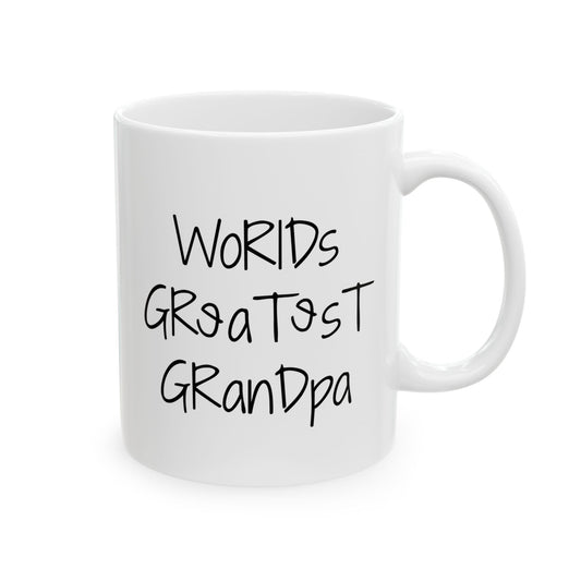 World's Greatest Grandpa Mug | Ceramic Coffee Mug/Cup, 11oz, 15oz