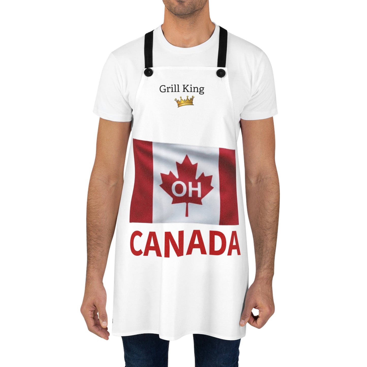 Canada 'OH' Maple Leaf Apron — Grill King BBQ Apron