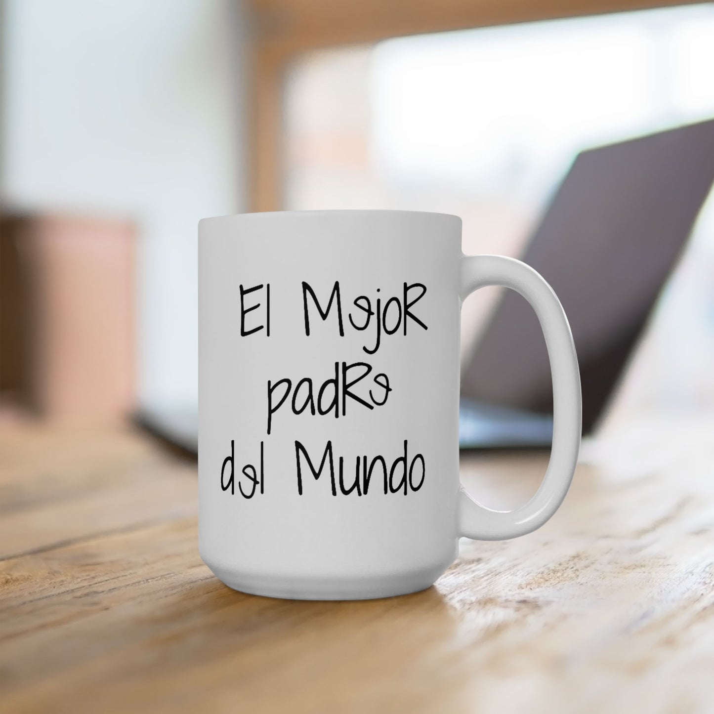 Spanish Worlds greatest dad Mug | Left hand Coffee Mug/Cup for Fathers day, Birthday, or Christmas