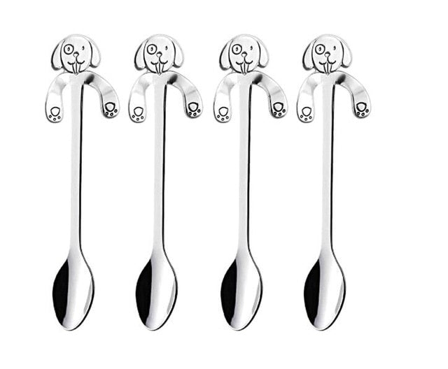 Cute Puppy Dog Hanging Spoon – Stainless Steel Coffee & Tea Spoon, Pet Lover Gift, Mug Accessory, Dog Lover Kitchenware