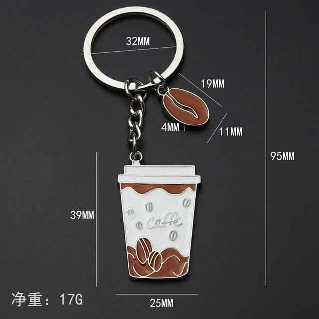 Cute Coffee Keychain